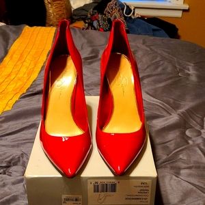Jessica Simpson Lipstick Red pumps size 10M Like New